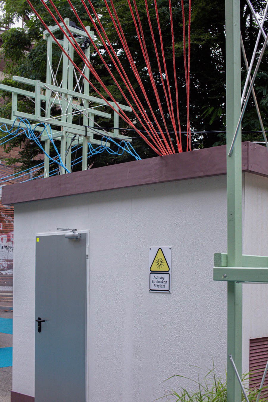 scenography for the festival garden of Internationales Sommerfestival Kampnagel by JASCHA&FRANZ