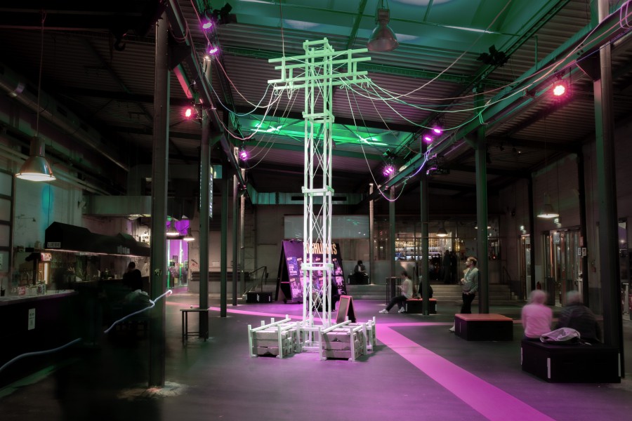 scenography for the festival garden of Internationales Sommerfestival Kampnagel by JASCHA&FRANZ
